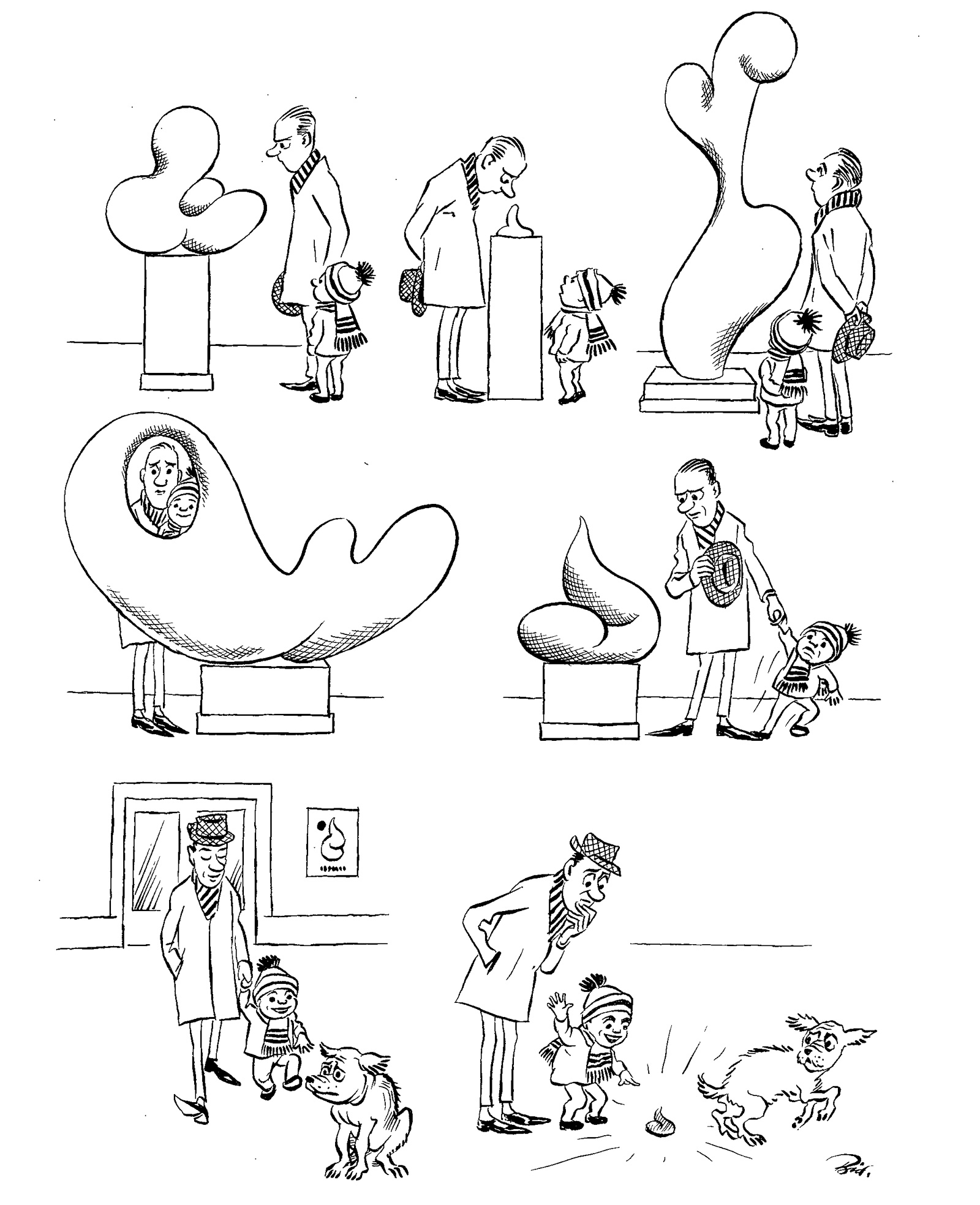 Карикатура Херлуфа Бидструпа «Шедевр»