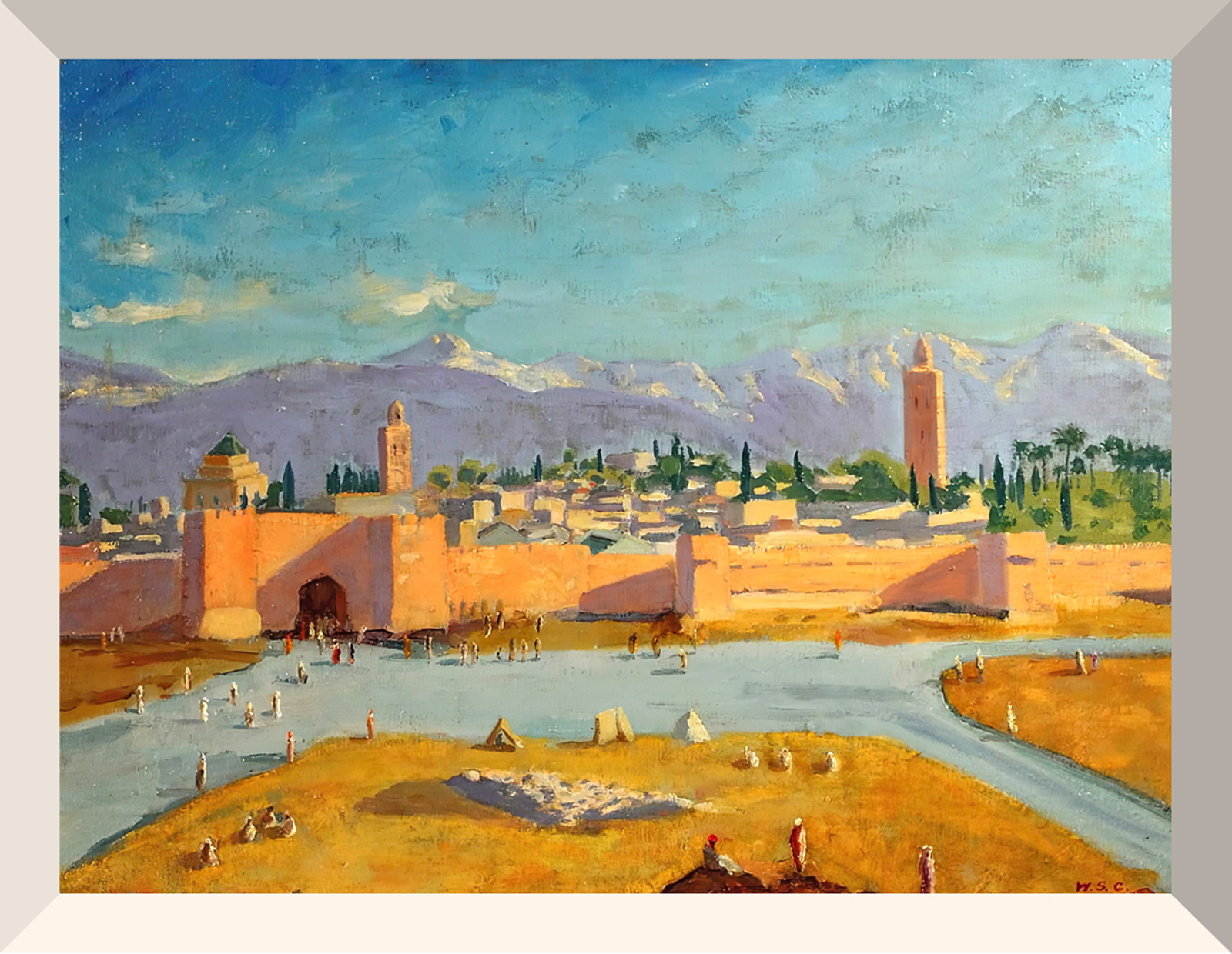 Уинстон Черчилль, «Минарет мечети Аль-Кутубия», 1943 г.
